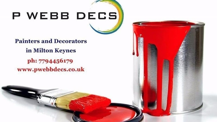 P Webb Decs Banner with contact information.
