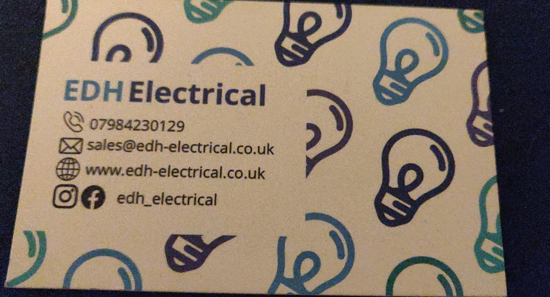 EDH Electrical, find us on Facebook and Instagram 