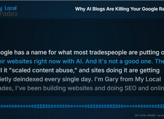 Why AI Blogs Are Killing Your Google Rankings