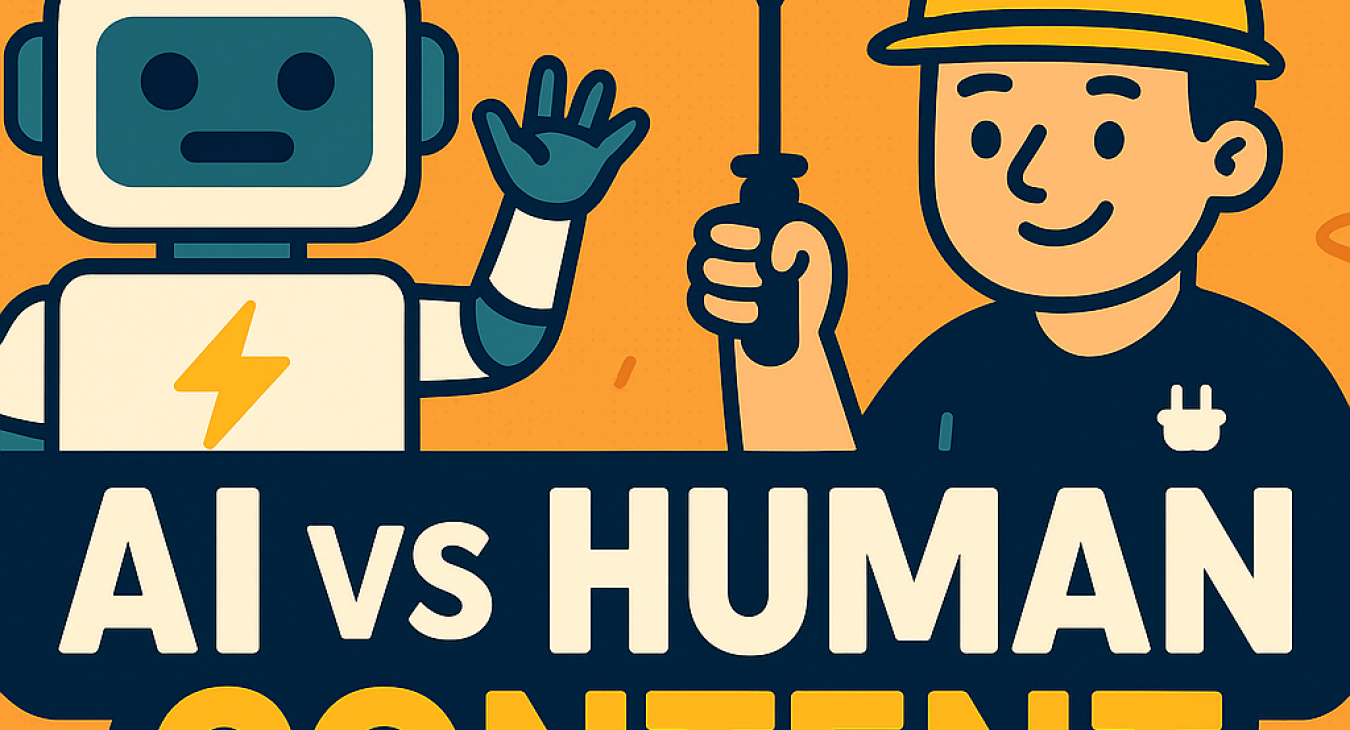 AI vs Human: What’s Best for Electricians When Writing Blogs for SEO?