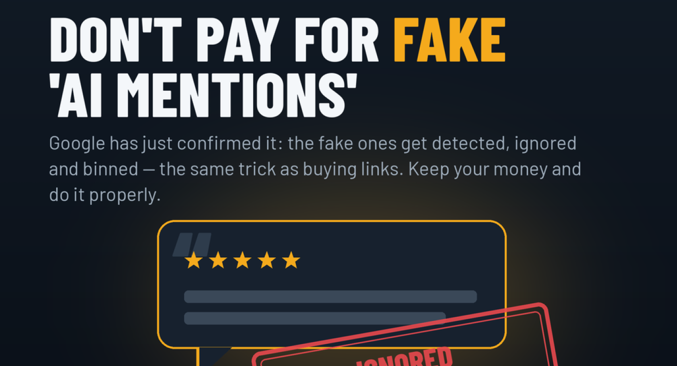 Selling You "AI Mentions"? Google Just Said Don't Waste Your Money